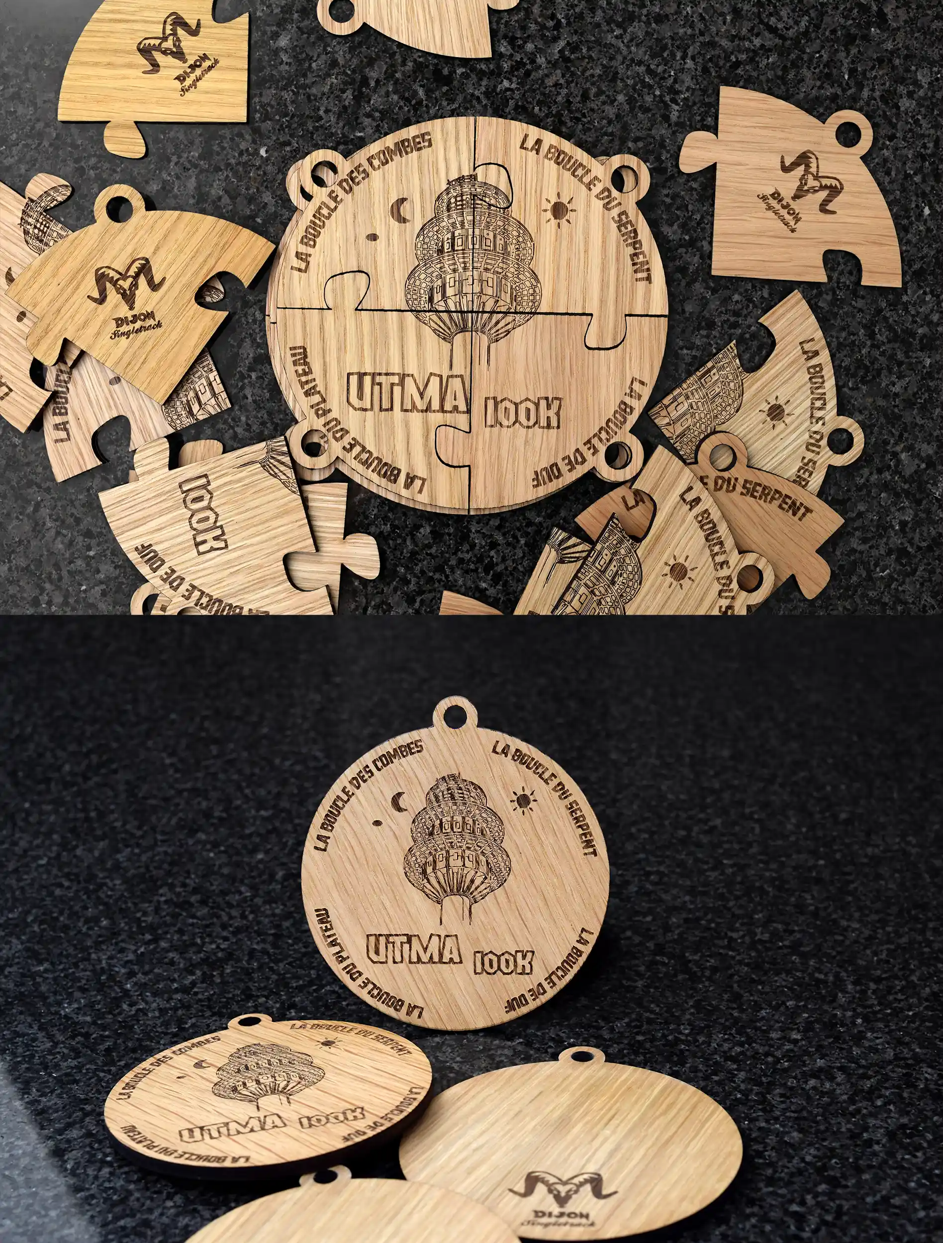 Médailles pour le trail de l'UTMA Dijon